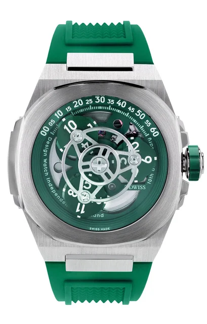 DWISS DWISS M3W M3W-green-rubber kol saati