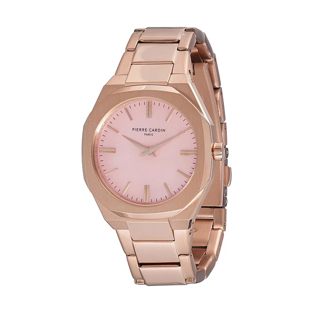 Elysee Maison 8 Chrysanthème ’ Watch - Rose Gold Case, Pink Mother of Pearl Dial Look with