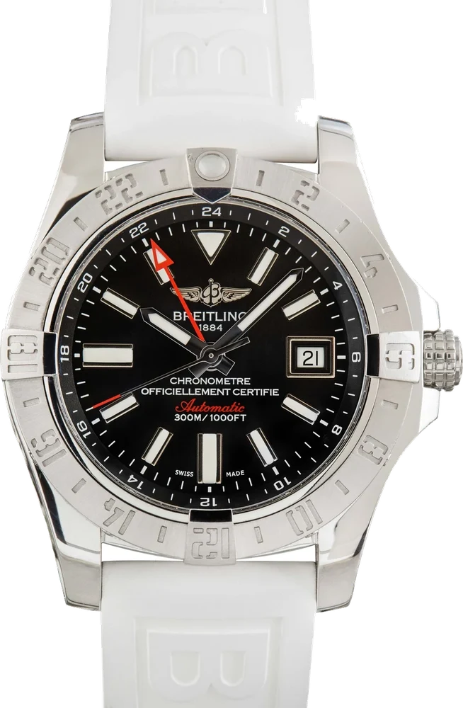 Breitling Avenger II GMT Stainless Steel Black Dial A32390111B1A1 43 mm kol saati