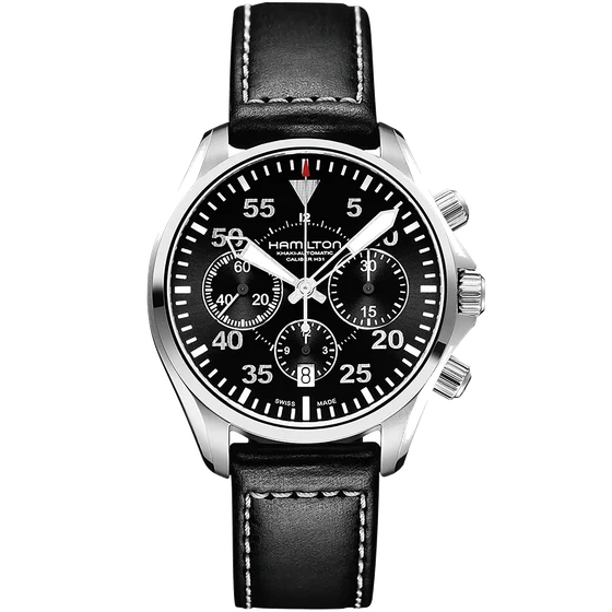 Hamilton Khaki Aviation Khaki Pilot Auto Chrono H64666735 kol saati