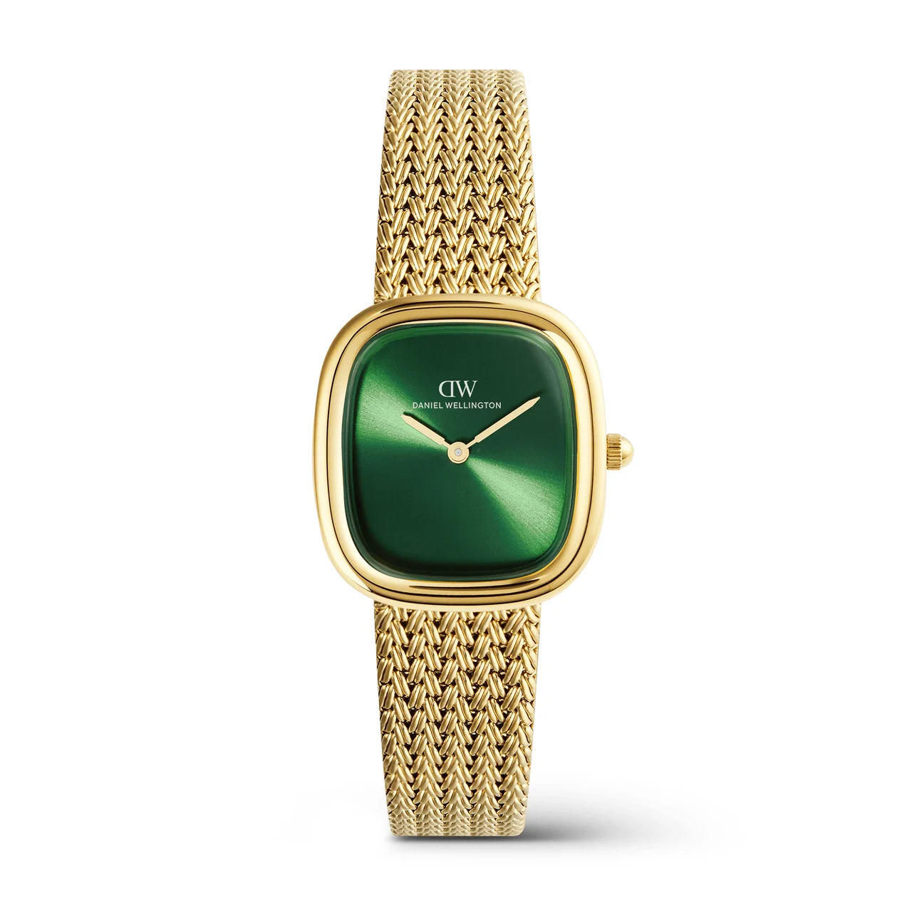 DANIEL WELLINGTON Margot Braided Mesh Emerald Gold DW00100967 26 mm kol saati