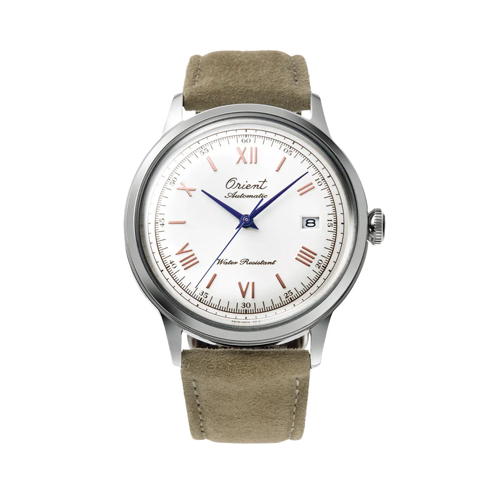 Orient Limited Edition Bambino Version 2 40.5mm - White on Leather Strap w/ Extra Strap RA-AC0027S30B 40.5 mm kol saati