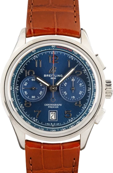Breitling Premier Chronograph Blue Dial AB0145171C1P1 kol saati
