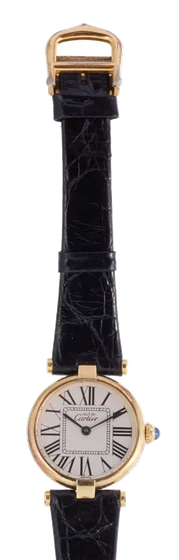 Cartier CARTIER, REF. 590004, MUST DE CARTIER VENDOME, 925 SILVER PLAQUE kol saati