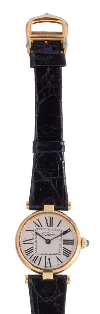 Cartier CARTIER, REF. 590004, MUST DE CARTIER VENDOME, 925 SILVER PLAQUE kol saati