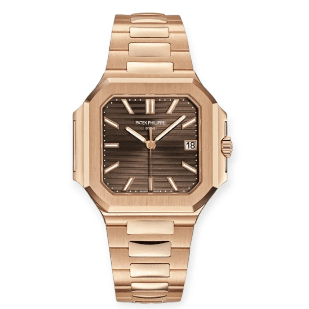 Patek Philippe Cubitus Rose gold 40mm 7128/1R-001 Pre-Owned Patek Philippe Cubitus Rose gold 40mm 7128/1R-001 40 mm kol saati