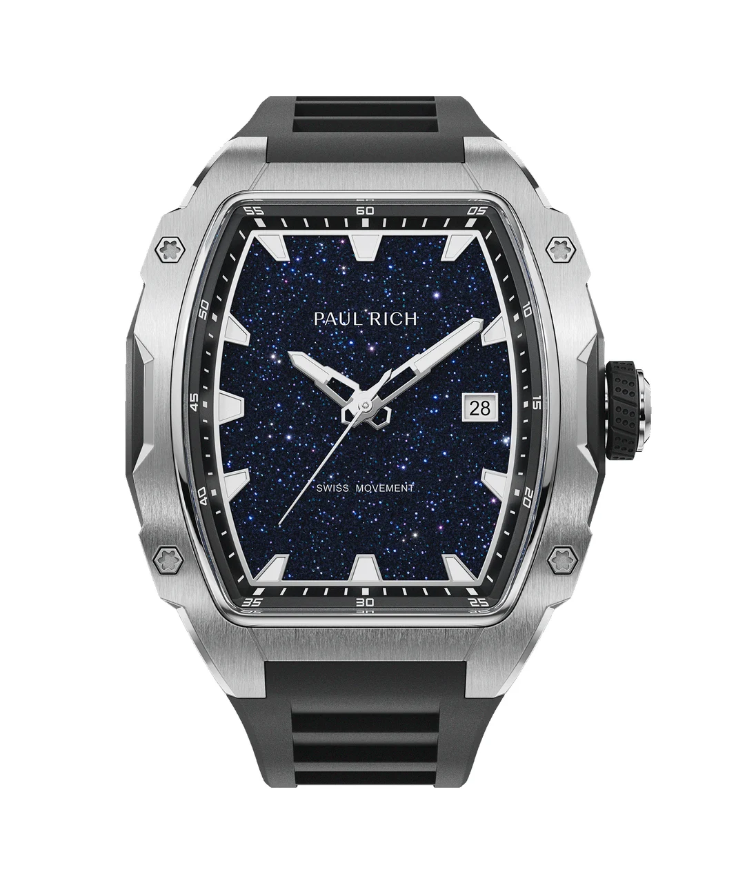 Paul Rich Astro Classic PR5188D - Silver Black 43 mm kol saati