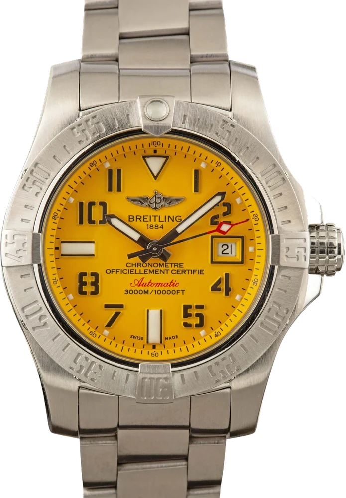 Breitling Avenger II Seawolf Yellow Dial A1733110/1519 45 mm kol saati