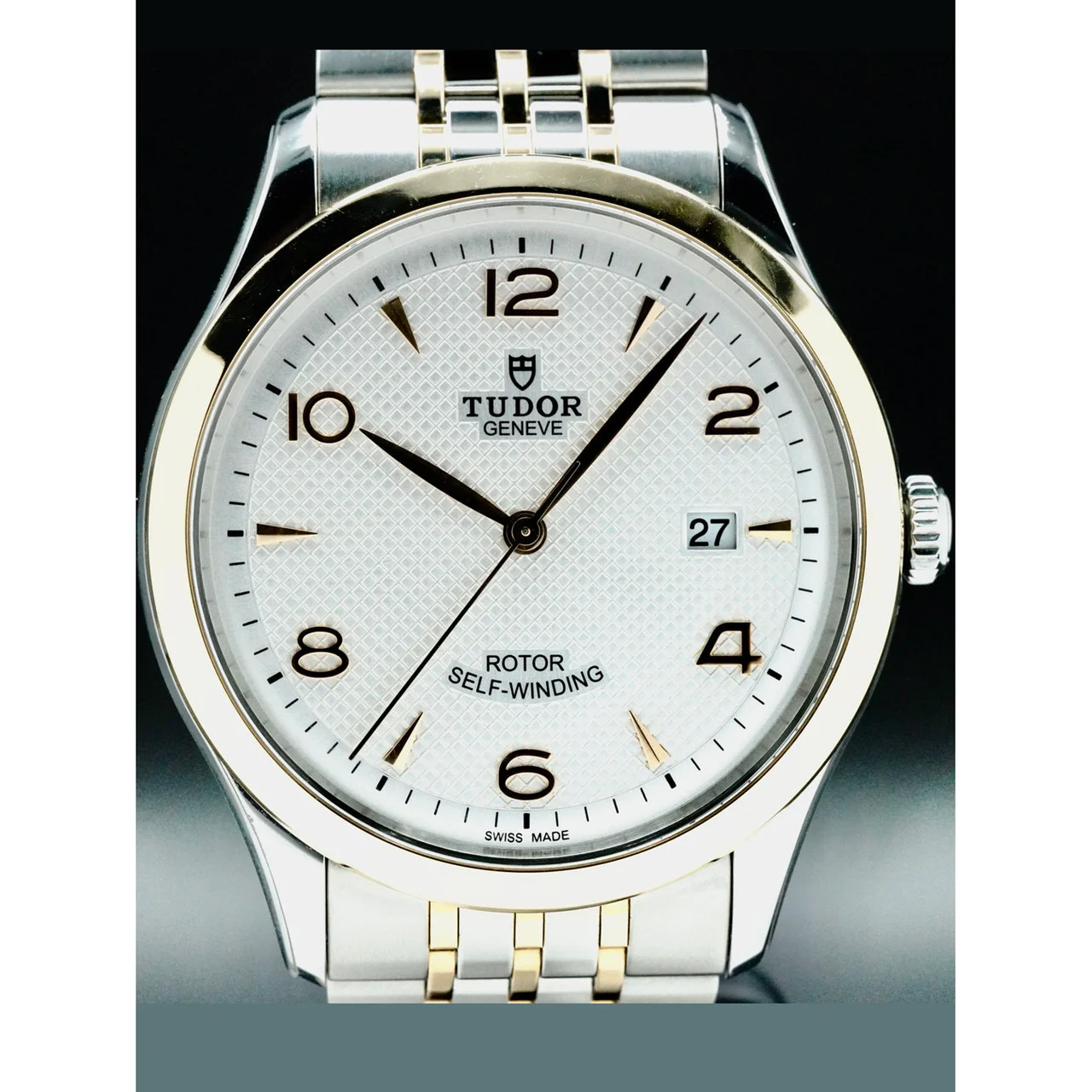 Tudor Steel Case Rose Gold Bezel 210000058520 41 mm kol saati