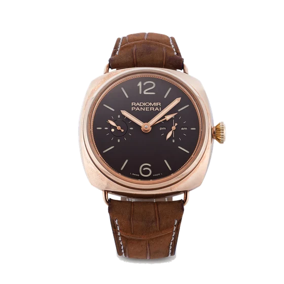Panerai Radiomir Tourbillon Gmt Oro Rosa PAM00330 kol saati
