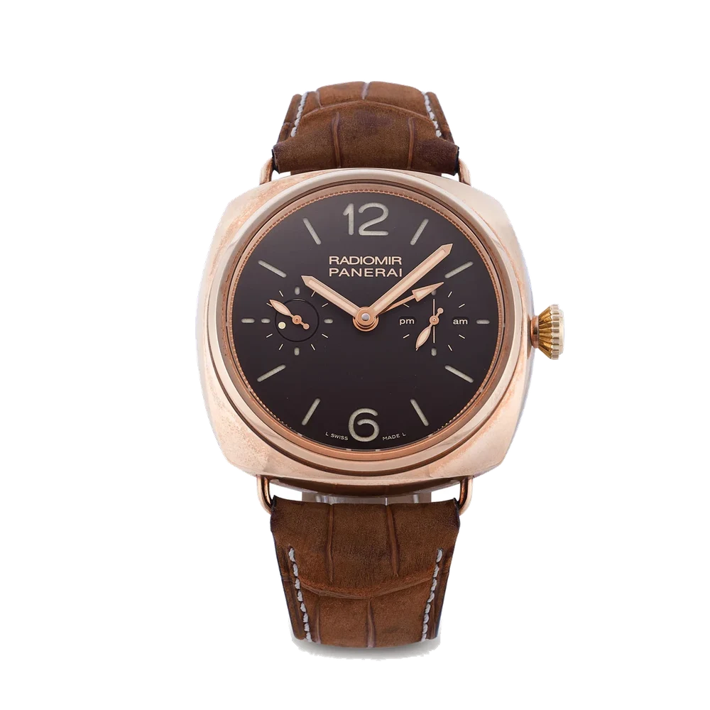 Panerai Radiomir Tourbillon Gmt Oro Rosa PAM00330 48 mm kol saati