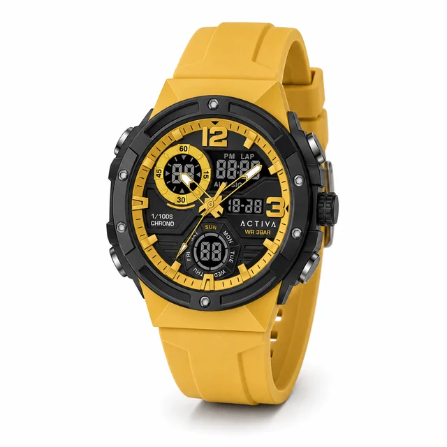 Activa Virtux X Invicta Digital Watch - 51mm. Yellow (ACW8118-001) kol saati