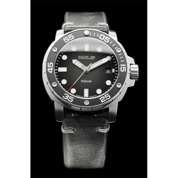 Schaumburg Watch Thûsunt zwarz vintage 1016[1]-0001[2] kol saati