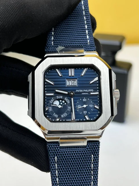 Patek Philippe Cubitus 5822P Platinum Blue Dial 45mm – Autom kol saati