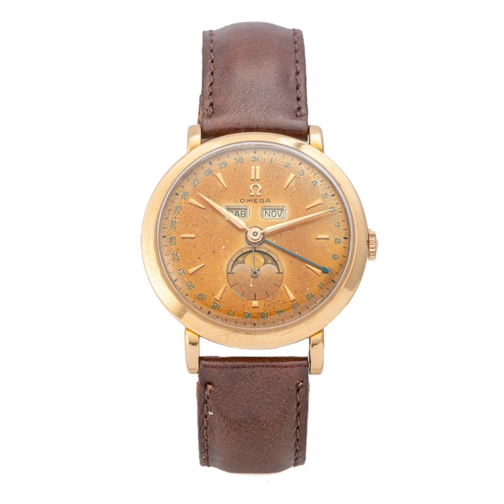 OMEGA OMEGA, REF. 2485, COSMIC, PINK GOLD kol saati