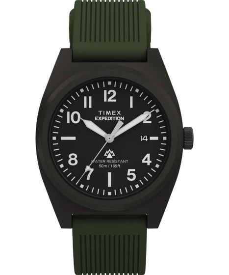 Timex Expedition® Capstone 39mm Silicone Strap Watch TW2Y18000 kol saati