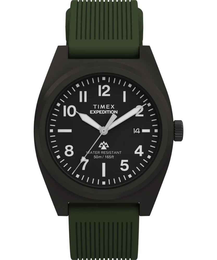 Timex Expedition® Capstone 39mm Silicone Strap Watch TW2Y18000 39 mm kol saati