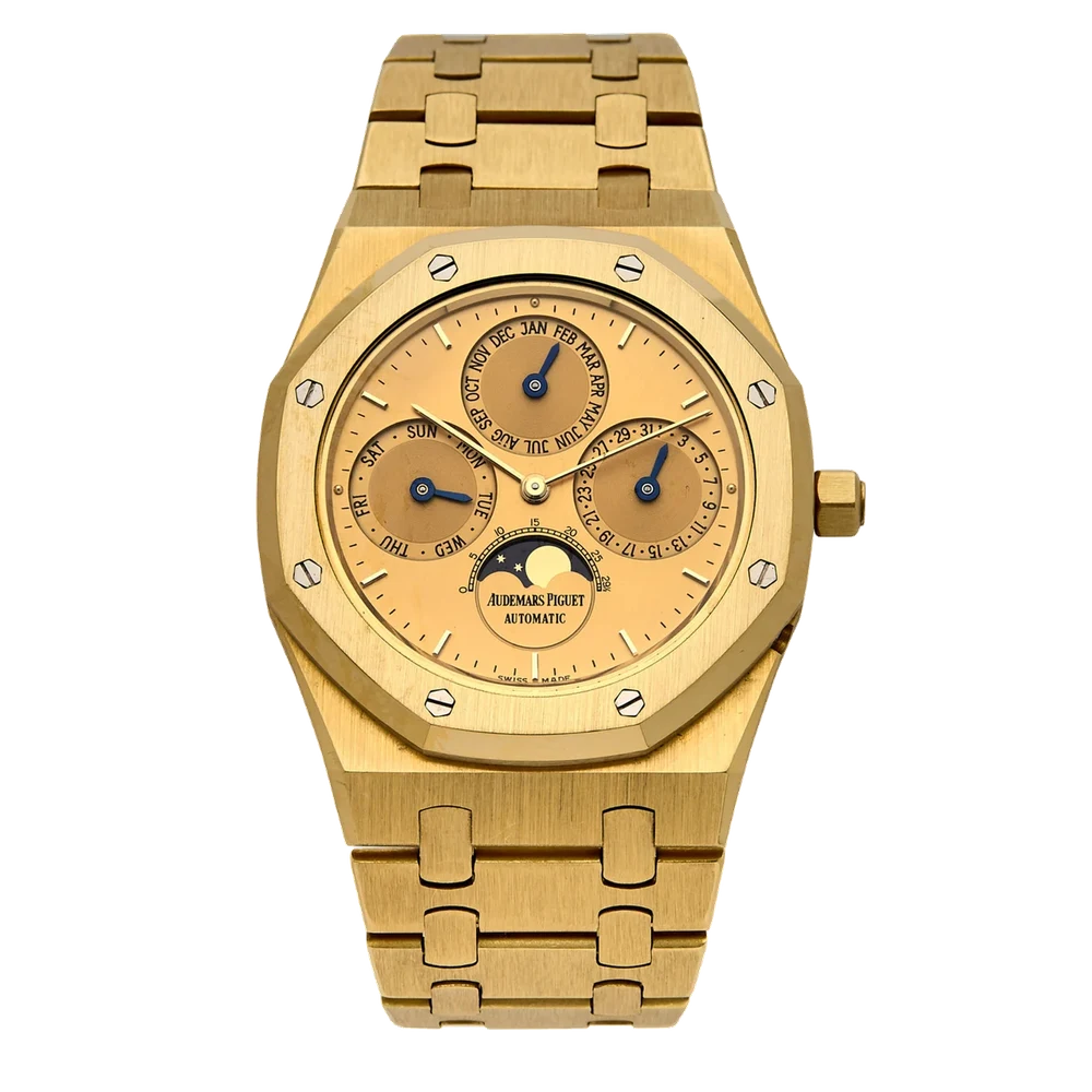 Audemars Piguet Ref. 25554BA, Royal Oak Perpetual Calendar 1st Generation Yellow gold kol saati