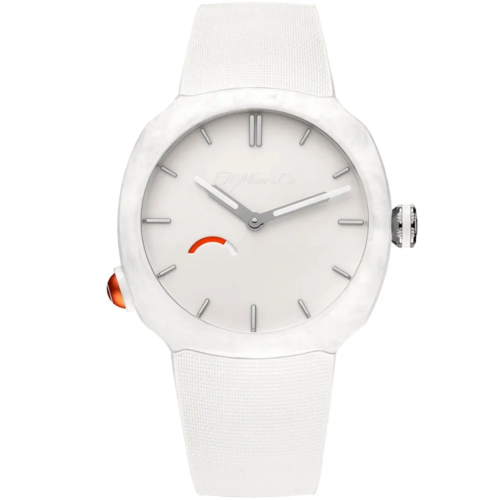 H. Moser & Cie. - Moser & Cie. 6103-2201 Streamliner Pump White kol saati