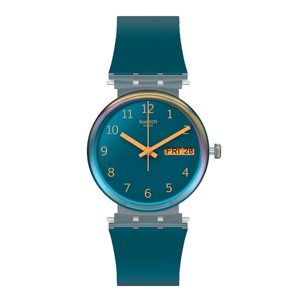 Swatch Blue Away SO28K700 34 mm kol saati