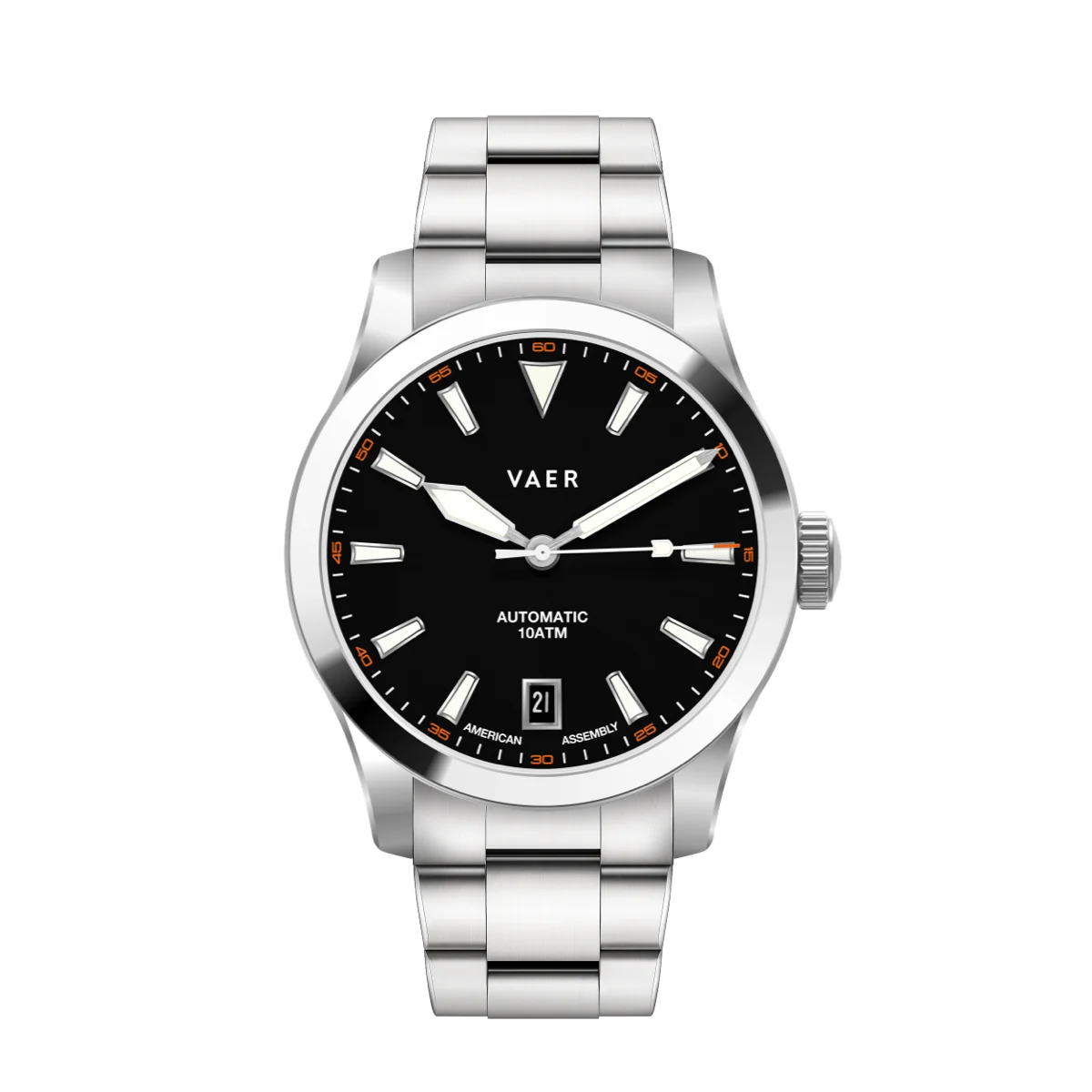 Vaer A5-AB38-FKM20BLK-NY20KHA 38 mm kol saati