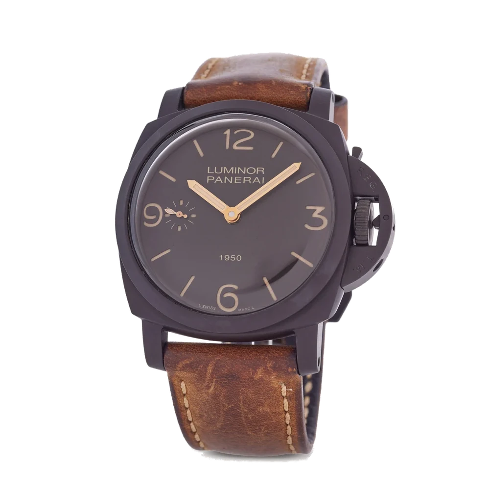 Panerai PANERAI, REF. PAM 375, LUMINOR COMPOSITE 1950 3 DAYS, LIMITED 407/2000, COMPOSITE kol saati