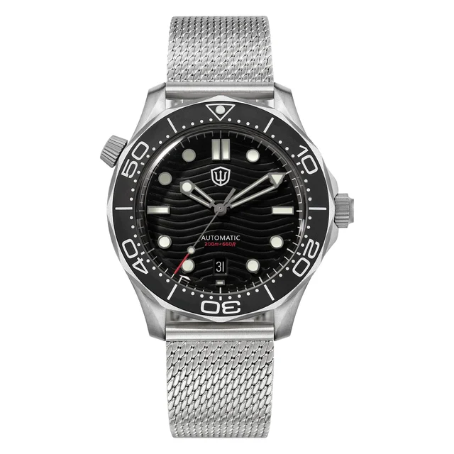Watchdives Watchdives WD007-PT5000-42mm钛海马-泡泡镜-复古黑-无日历-尼龙 kol saati