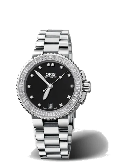 Oris Aquis Date Diamonds 01 733 7652 4994-07 8 18 01P kol saati