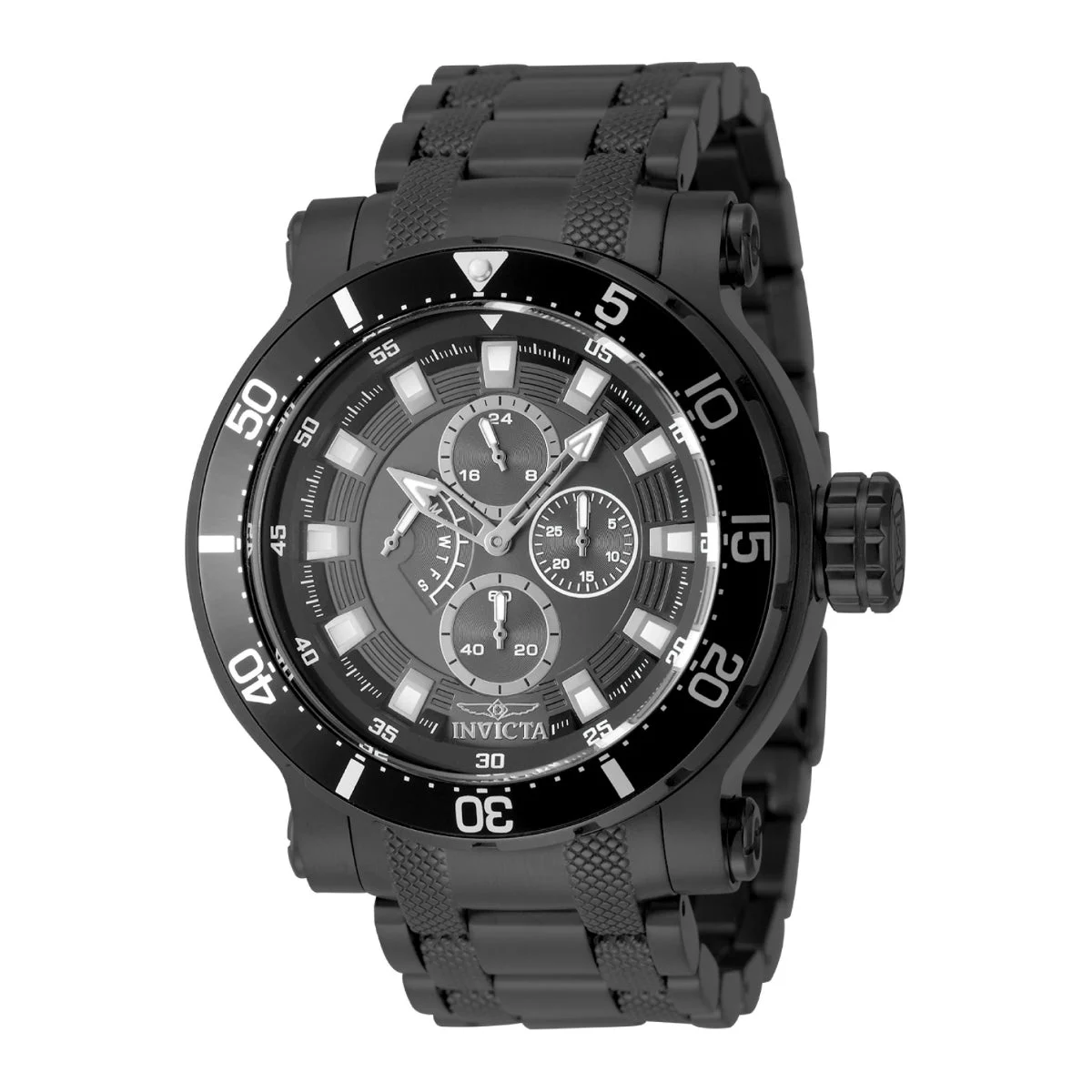 Invicta Coalition Forces Revolver Watch - 52mm. Black (49397) 52 mm kol saati