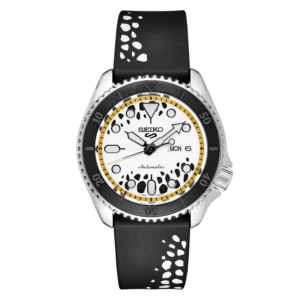 Seiko Sports One Piece Trafalgar D. Water Law Limited Edition Watch #SRPH63 kol saati