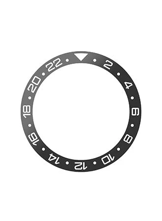 ST-Mods GMT Style Ceramic Bezel Insert Black GMTBLK/SM/39 42 mm kol saati