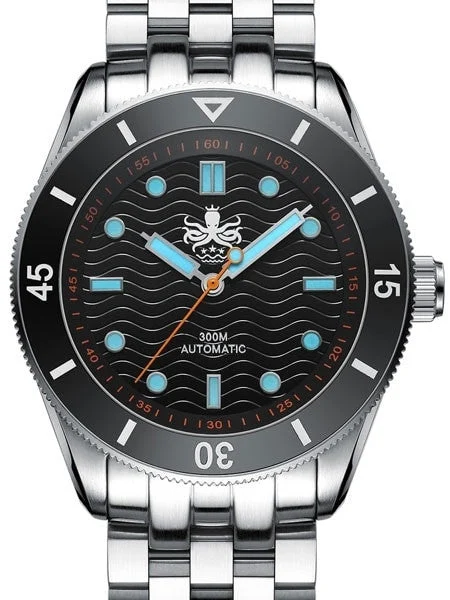 Phoibos Wave Master 300-Meter Automatic Dive Watch with AR Sapphire Crystal #PY009C kol sa