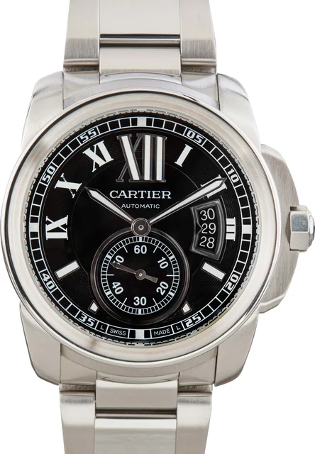 Cartier Caliber De Ref W7100016 Black Dial kol saati
