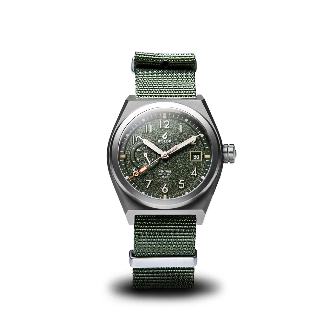 BOLDR Supply Co. Venture Wayfarer-Olive VE-WFO-TI-20-44 44 mm kol saati