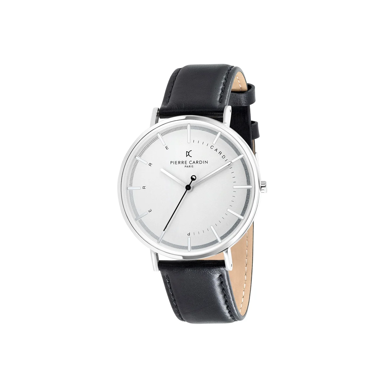 BONNE NOUVELLE MENS Bonne Nouvelle White Dial with Black Leather Strap CBN.3039 42 mm kol saati