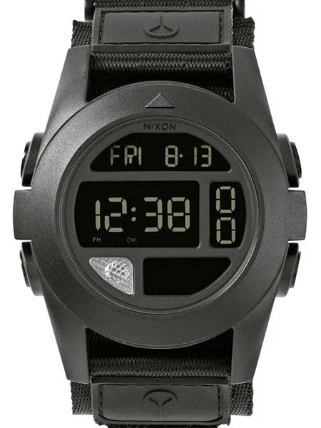 Nixon Baja 50mm Watch with Chronograph, Dual Time, Temperature, Alarm, and LED Flashlight #A489-001 50 mm kol saati