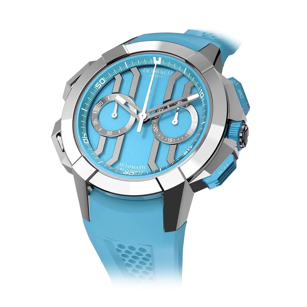 Jacob & Co. Jacob & Co. Epic X Chronograph Titanium Light Blue EC430.20.AA.AA.A 44 mm kol saati