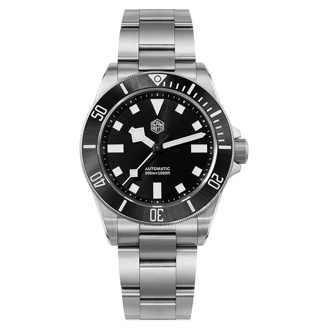 San Martin Watchdives x Titanium 39mm Dive Watch SN0121T-GB 圣马丁-钛SN0121T- 蓝色太阳纹- 无内影- kol 
