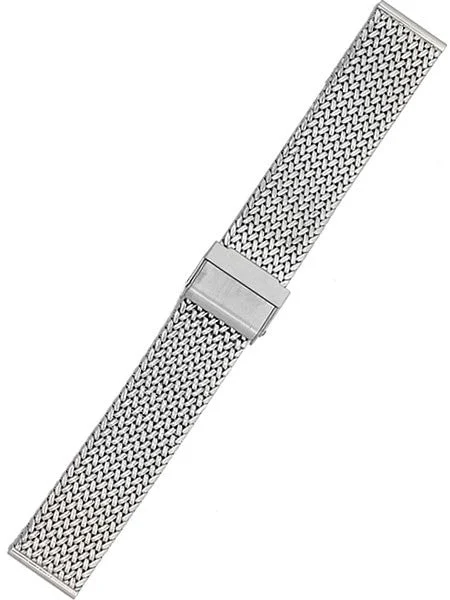 Staib Polished Finish Polonaise Mesh Bracelet #ST-ST-2910-20817SBL (Straight End, 20mm) kol saati