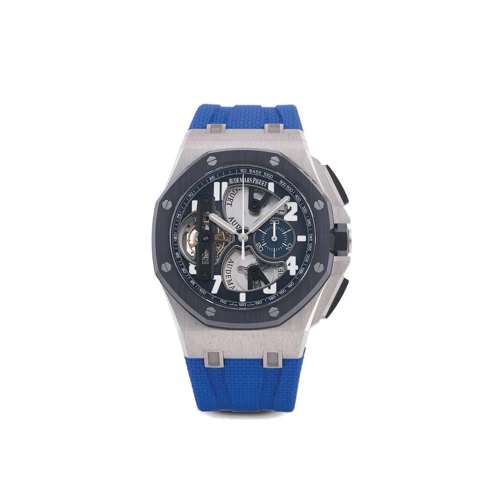 Audemars Piguet AUDEMARS PIGUET, REF. 26388PO.00.D027CA.01, ROYAL OAK OFFSHORE TOURBILLON CHRONOGRAPH, PLATINUM AND CERAMIC kol saati