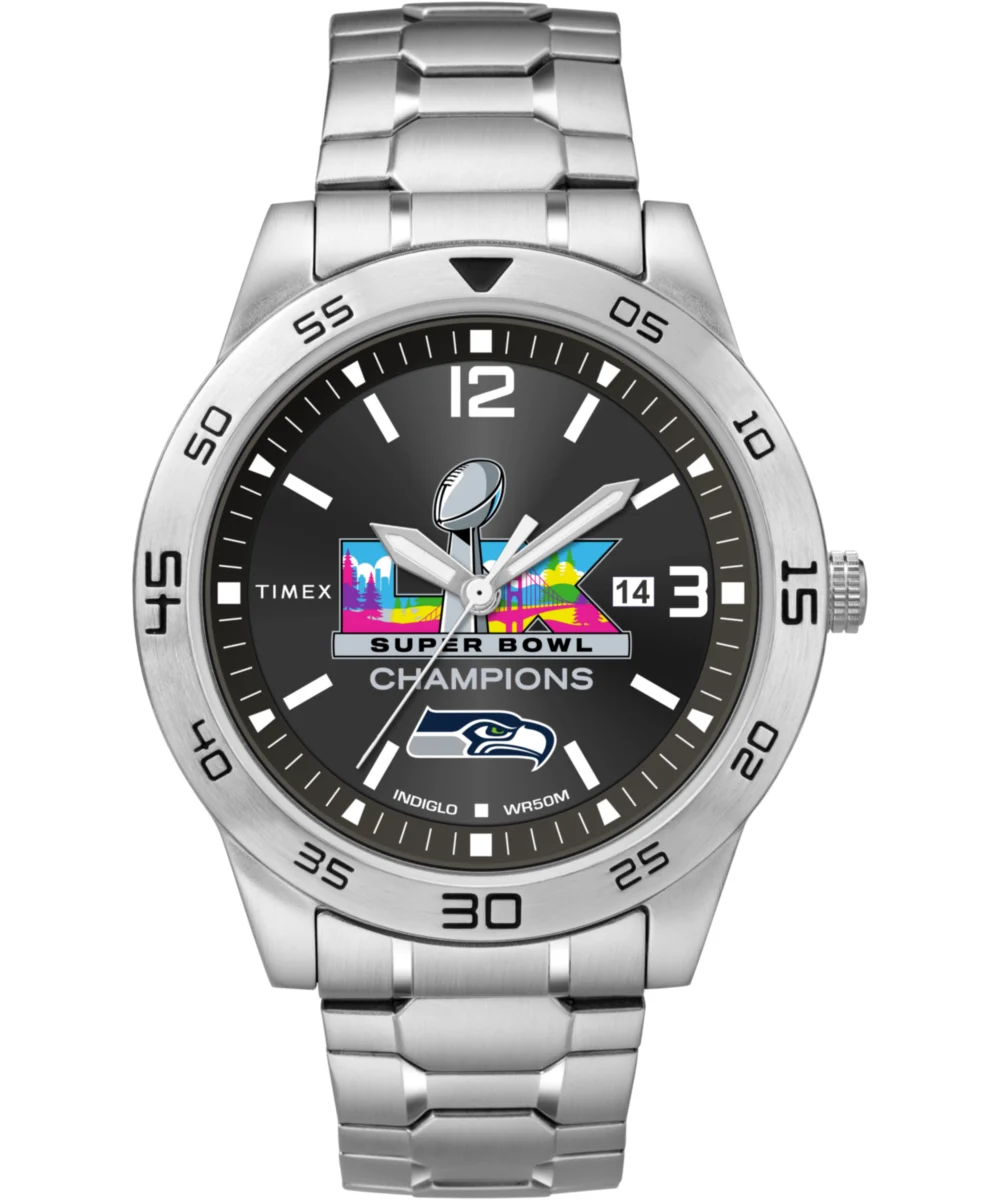 Timex Super Bowl LX Champions Seattle Seahawks- Citation TW6A17200YZ kol saati