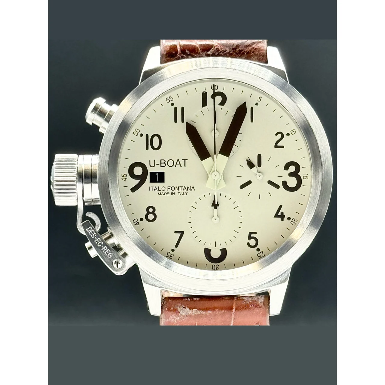 U-Boat Boat U-7750/43 Flightdeck Automatic Cream Dial 210000076032 43 mm kol saati