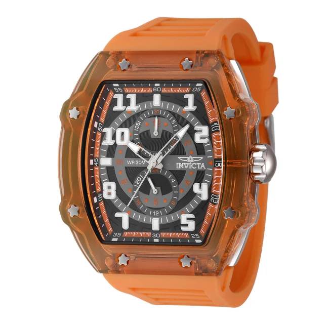 Invicta Racing Cyclone Watch - 48.5mm, Orange (48446) kol saati