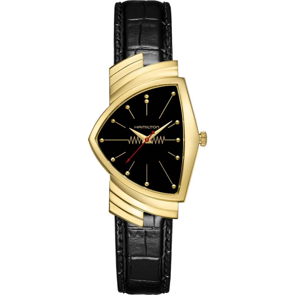 Hamilton Ventura Quartz Gold | LIMITED EDITION H24311730 33 mm kol saati
