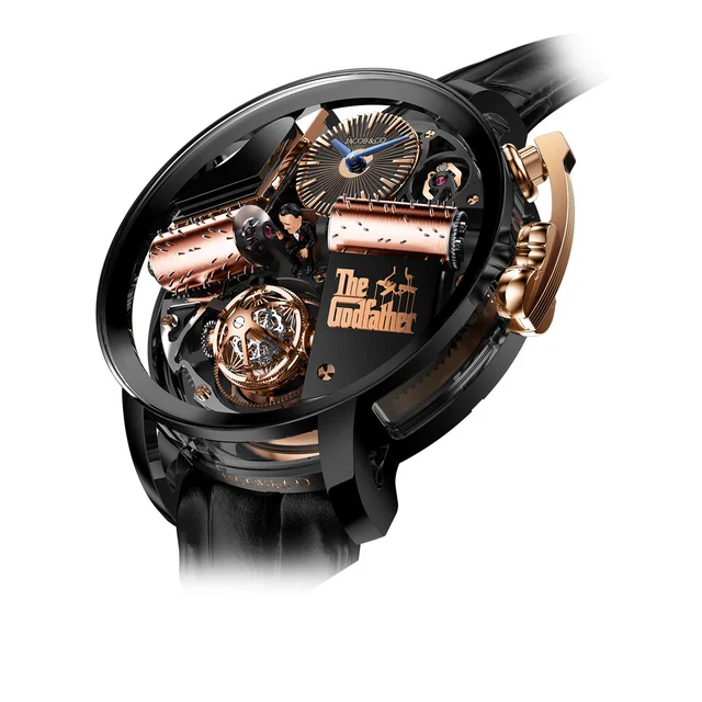 Jacob & Co. Jacob & Co. Opera Godfather Titanium DLC OP110.21.AG.AB.A kol saati