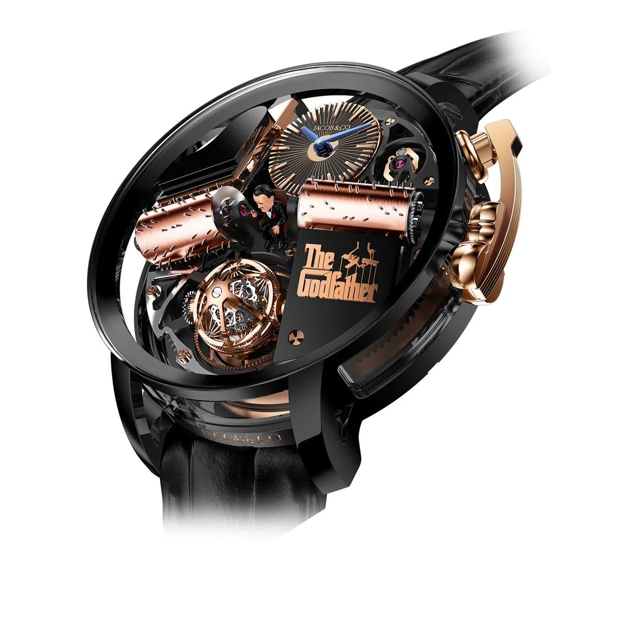 Jacob & Co. Jacob & Co. Opera Godfather Titanium DLC OP110.21.AG.AB.A kol saati