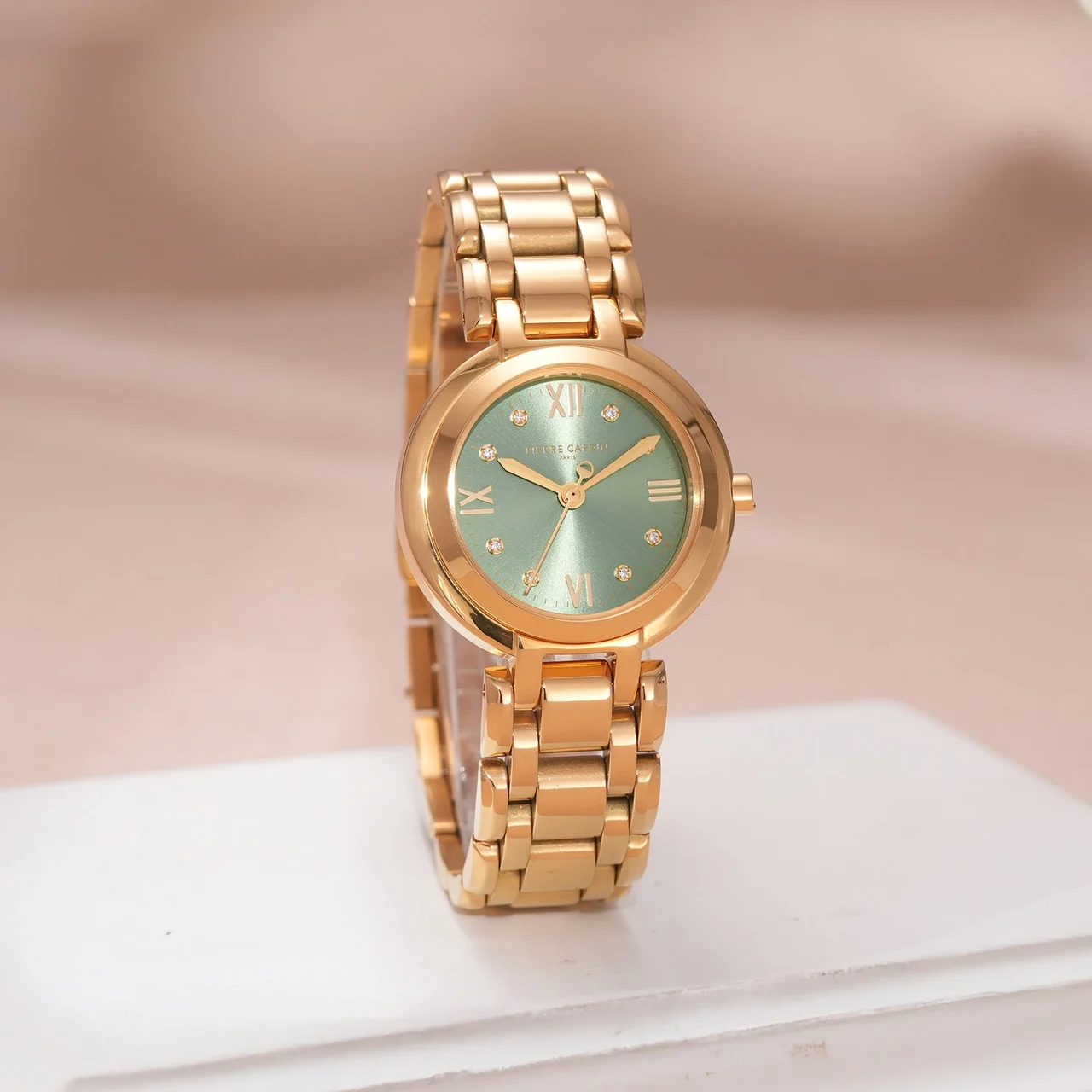 Pierre Cardin Classique Petite Lumière 31mm - Gold with Gold Metal Strap CF.1036.MG.1 31 mm kol saati