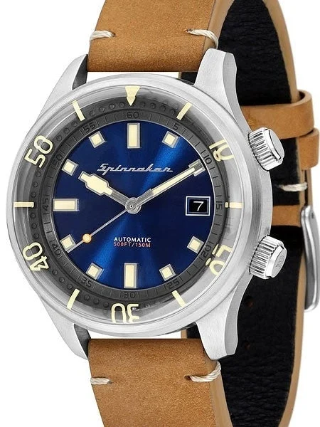 Spinnaker Bradner 42m Vintage-Style Automatic Sport Watch with a Luminous Bezel #SP-5057-0