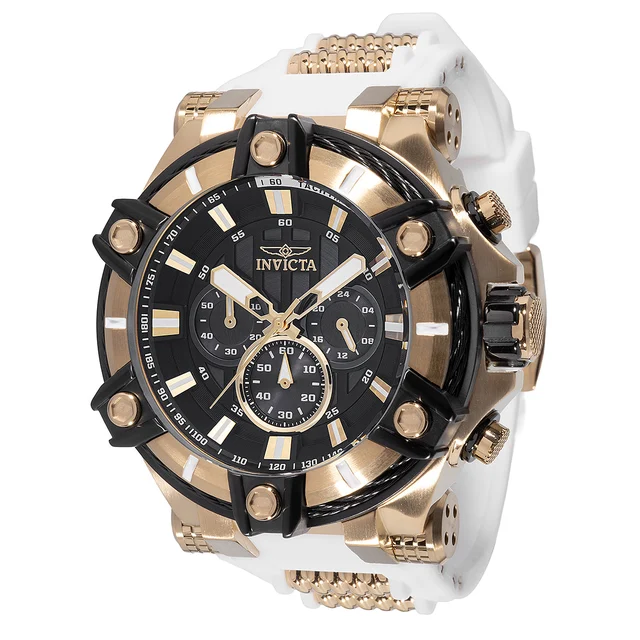 Invicta Bolt Surge Watch - 52mm. White, Gold (49806) kol saati