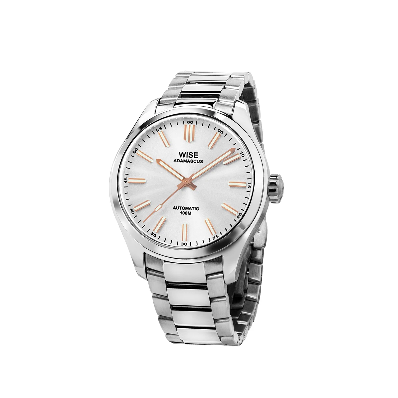 WISE ADAMASCUS AD990 Stainless 904L (39, 41 mm.) 41 mm kol saati